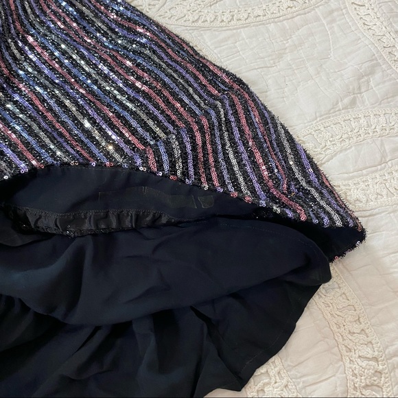 NWT Maeve Anthropologie disco halter jumpsuit -Sequin formal Silver Sparkly 18W - Picture 14 of 14